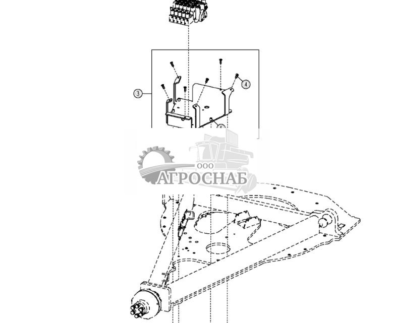 Установка электрогидравлического клапана (переднего) (Grade Pro) - ST3635 598.jpg